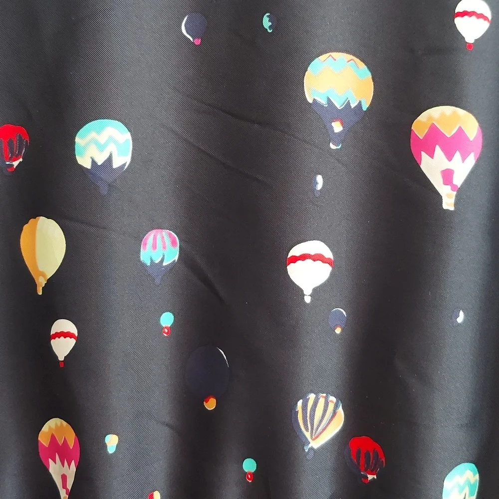 Kate Spade Head in the Clouds Hot Air Balloon Sweater Size Large Blue Multicolor - Picture 9 of 16